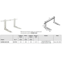 STAFFE PER UNITA' ESTERNE CLIMATIZZATORI.