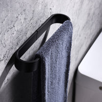 Portasalviette 40 cm nero serie evolution - fissaggio con biadesivo o ad incollo