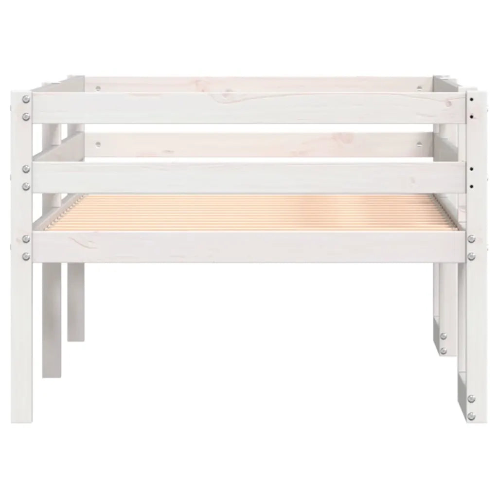 Giroletto per Bambini-Struttura Letto Bambini Bianco 90x190cm in Legno Massello di Pino 983826