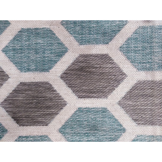 STUOIA BATIDA 140X200CM ESAGONO TURCHESE