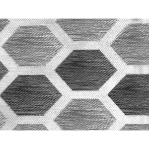 STUOIA BATIDA 140X200CM ESAGONO GRIGIO