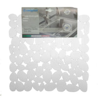 TAPPETO LAVELLO 32X32CM SASSOLINI BIANCO