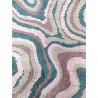 TAPPETO DUNE 55X110CM VERDE IN COTONE CON ANTISCIV