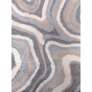 TAPPETO DUNE 55X110CM GRIGIO IN COTONE CON ANTISCI