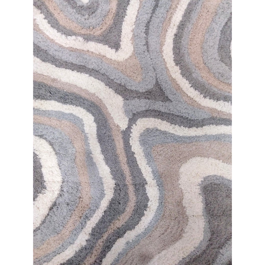 TAPPETO DUNE 55X110CM GRIGIO IN COTONE CON ANTISCI