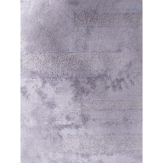 TAPPETO LINEE 55X110CM INDACO IN COTONE CON ANTISC