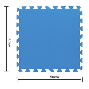 TAPPETO SOTTOPISCINA BLU 50X50CM 9PZ 2MQ CIRCA