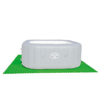 TAPPETO SOTTOPISCINA VERDE 78X78CM 9PZ 4,6MQ