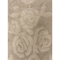 TAPPETO ROSE 50X80CM 496 SABBIA IN COTONE CON ANTI