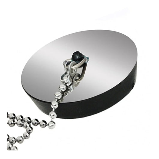 TAPPO CON CATENA E PLACCA INOX