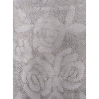 TAPPETO ROSE 55X110CM 496 GRIGIO IN COTONE CON ANT