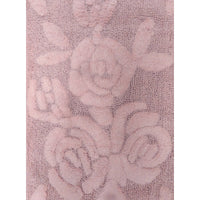 TAPPETO ROSE 50X80CM 496 ROSA IN COTONE CON ANTISC