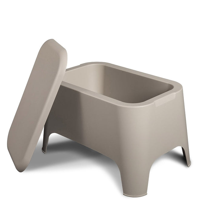 TAVOLINO PETRA 59X39XH36CM GRIGIO TALPA