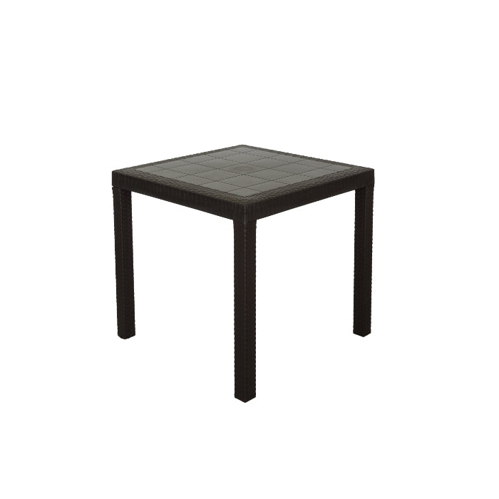 TAVOLO DALLAS 80X80XH74CM MARRONE