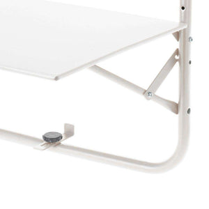 TAVOLO DA BALCONE BIANCO 60X43CM IN ACCIAIO