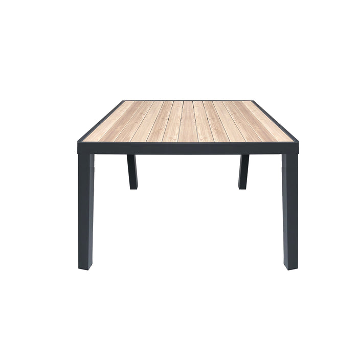 TAVOLO PORTOFINO 100X100XH74CM GRIGIO SCURO CON DO