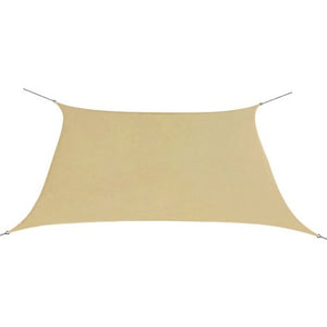 TENDA A VELA QUADRATA 5X5M BEIGE IN POLESTERE RIVE