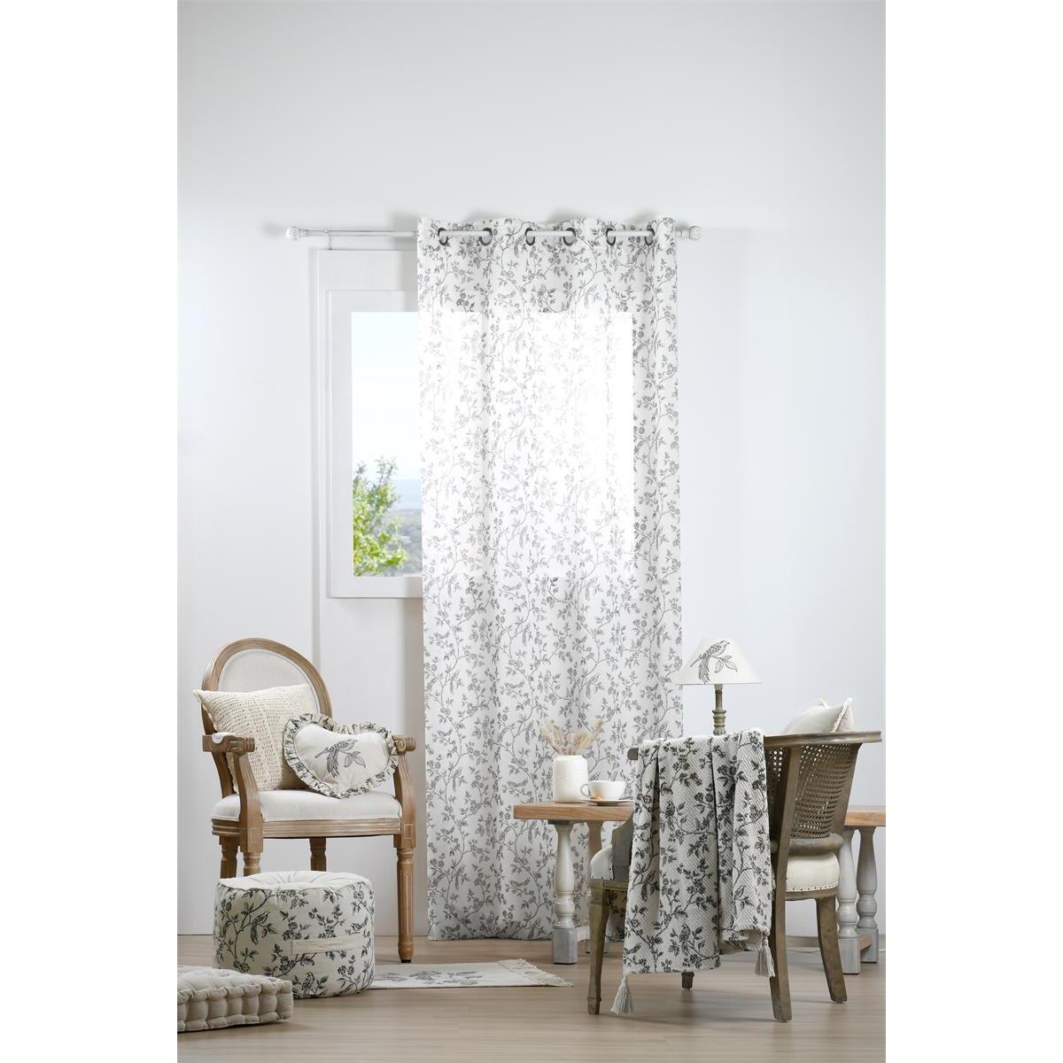 TENDA CLARINE 140X260CM ECRU' VELATA POLIESTERE.