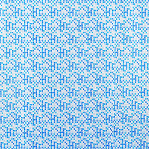 TENDA DOCCIA IN TESSUTO AZZURRO 180X200