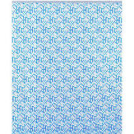 TENDA DOCCIA IN VINILE AZZURRO 120X200