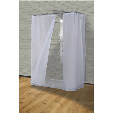 TENDA DOCCIA IN TESSUTO BIANCO120X200