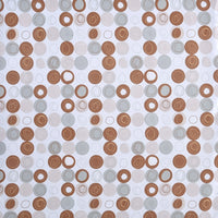 TENDA DOCCIA IN TESSUTO MARRONE 180X200 RIBOT