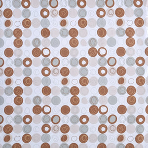 TENDA DOCCIA IN TESSUTO MARRONE 180X200 RIBOT