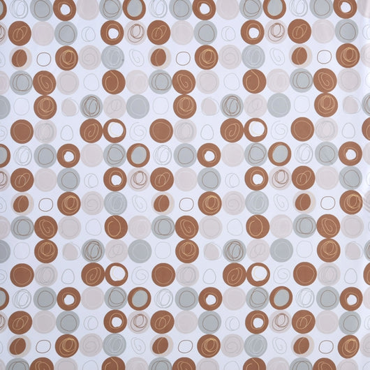 TENDA DOCCIA IN TESSUTO MARRONE 180X200 RIBOT