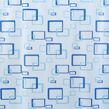 TENDA DOCCIA IN VINILE AZZURRO 240X200 TEOREMA