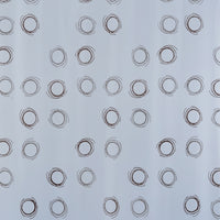 TENDA DOCCIA IN VINILE GRIGIO 180X200 CERCHI