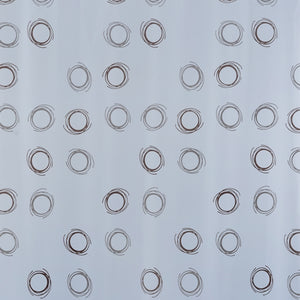 TENDA DOCCIA IN VINILE GRIGIO 180X200 CERCHI