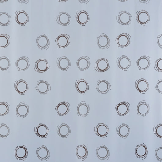 TENDA DOCCIA IN VINILE GRIGIO 180X200 CERCHI