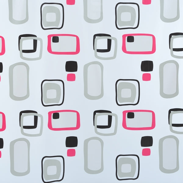 TENDA DOCCIA IN VINILE GRIGIO 180X200 BVS