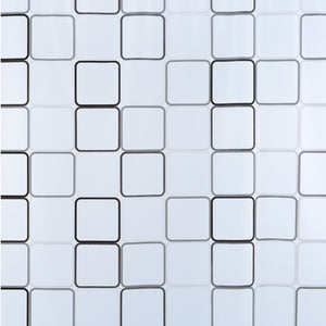 TENDA DOCCIA IN VINILE GRIGIO 180X200 QO