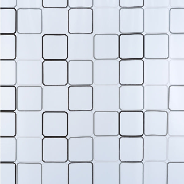 TENDA DOCCIA IN VINILE GRIGIO 180X200 QO