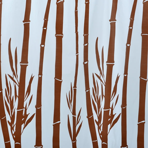 TENDA DOCCIA IN VINILE MARRONE 180X200 BAMBOO