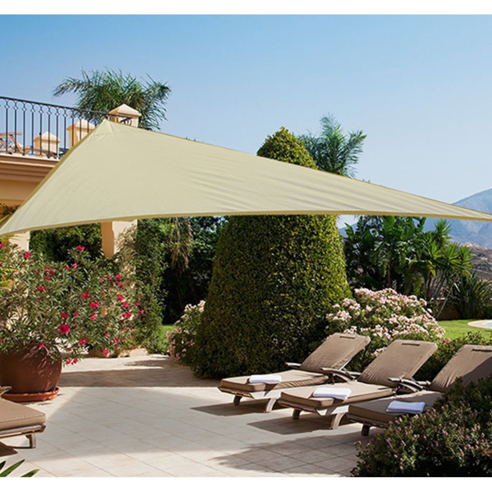 TENDA VELA TRIANGOLARE 180GR/MQ M5X5X5 BEIGE