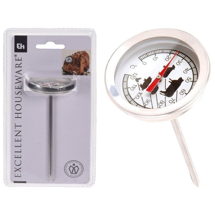 TERMOMETRO IN ACCIAIO DA CARNE PER BBQ
