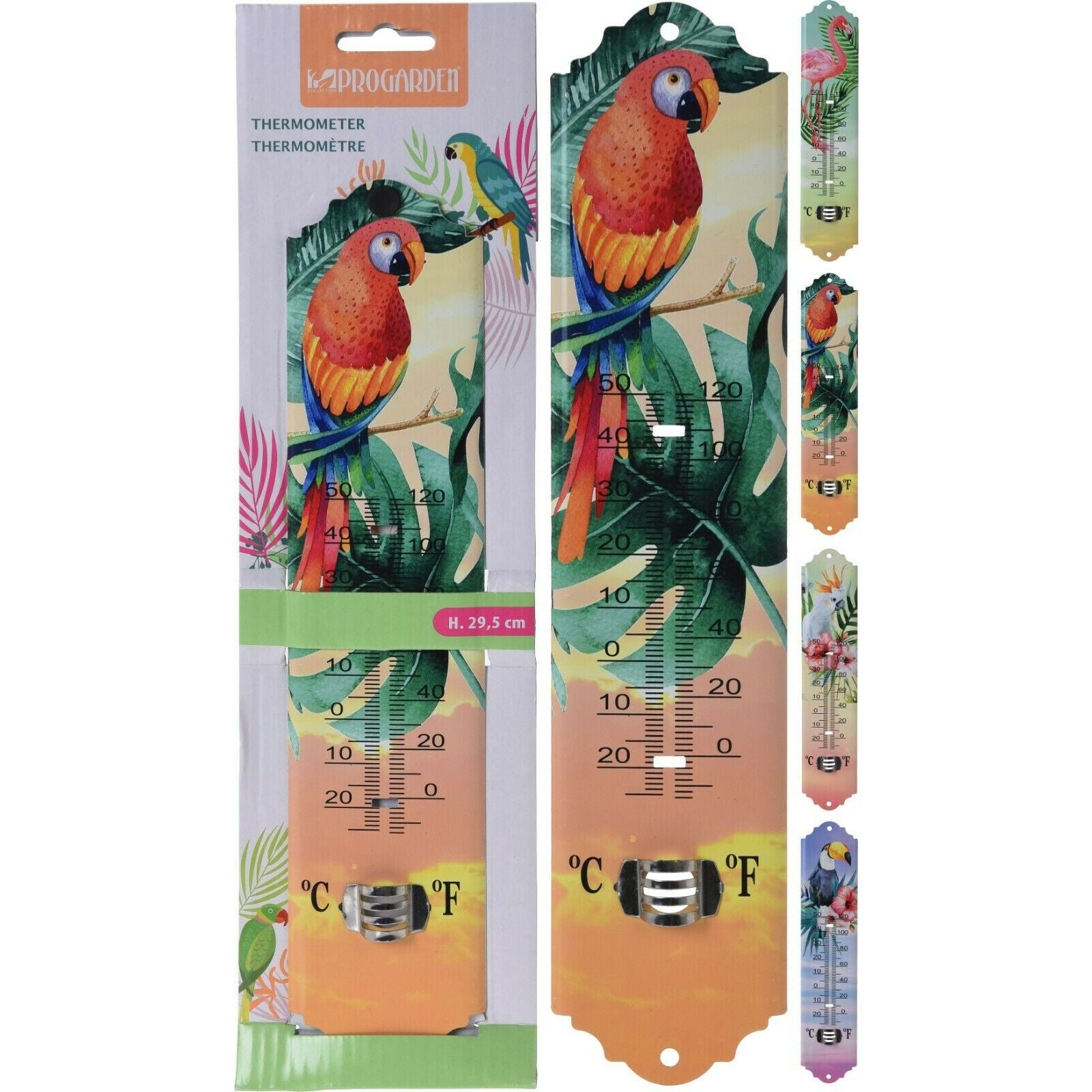 TERMOMETRO IN METALLO 30CM IN 4 ASSORTIMENTI