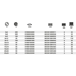 TUBO IRRIGAZIONE 10X14MM MONOSTRATO ANTIGELO