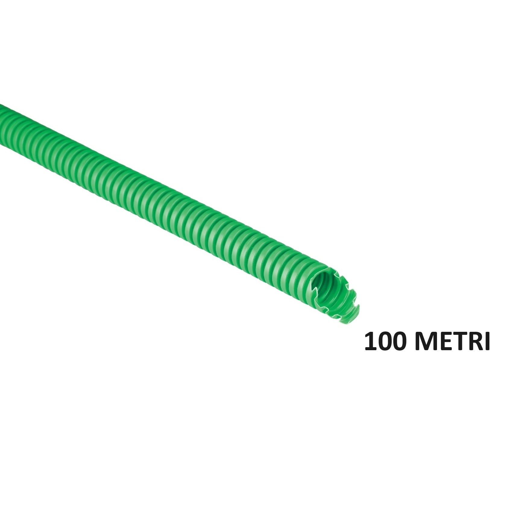 TUBO CORRUGATO 3321 D.20MM 100M IN PVC VERDE