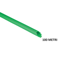 TUBO CORRUGATO 3321 D.20MM 100M IN PVC VERDE