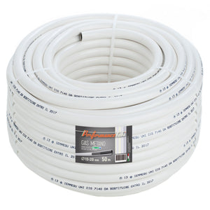 TUBO GAS METANO 13X19,7MM MT.50 TECNOTEX