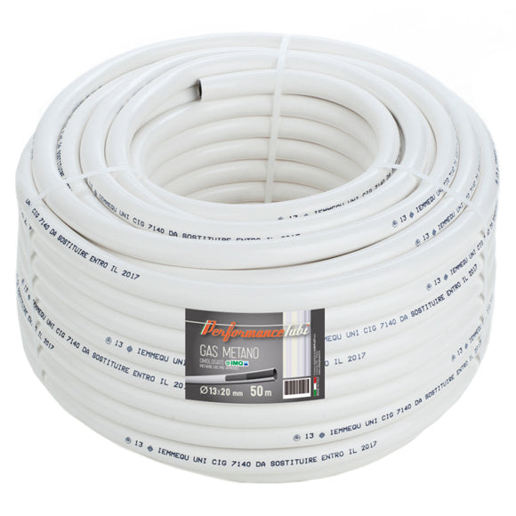 TUBO GAS METANO 13X19,7MM MT.50 TECNOTEX