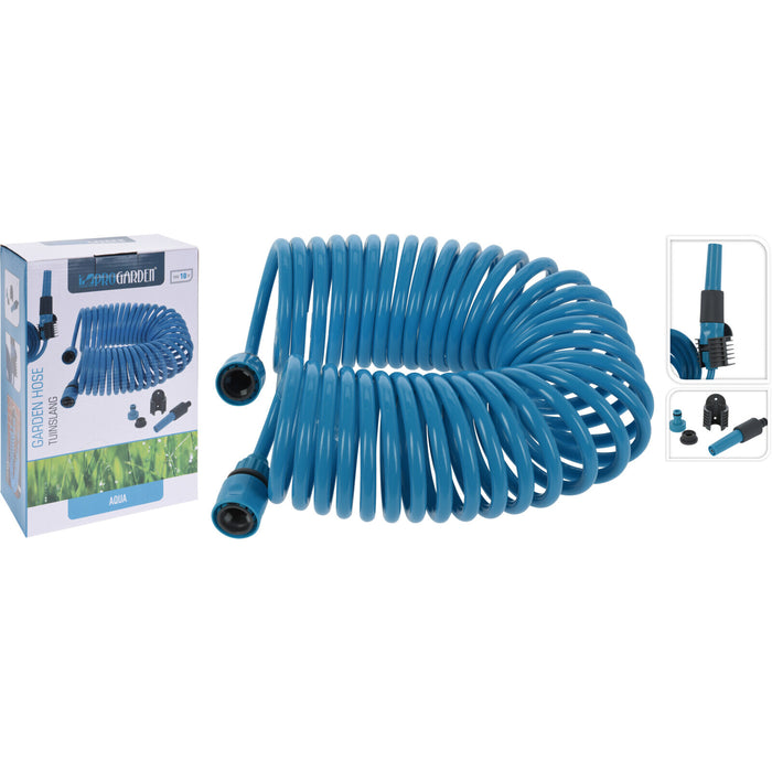 TUBO IRRIGAZIONE A SPIRALE 10M COMPLETO DI ACCESSO