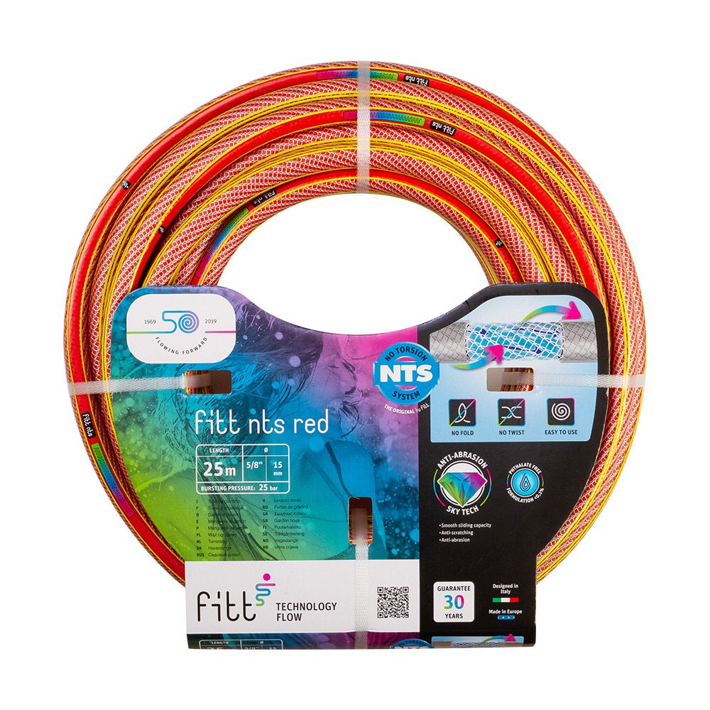 TUBO IRRIGAZIONE NTS 1/2" 25M ANTITORSIONE A 6 STR