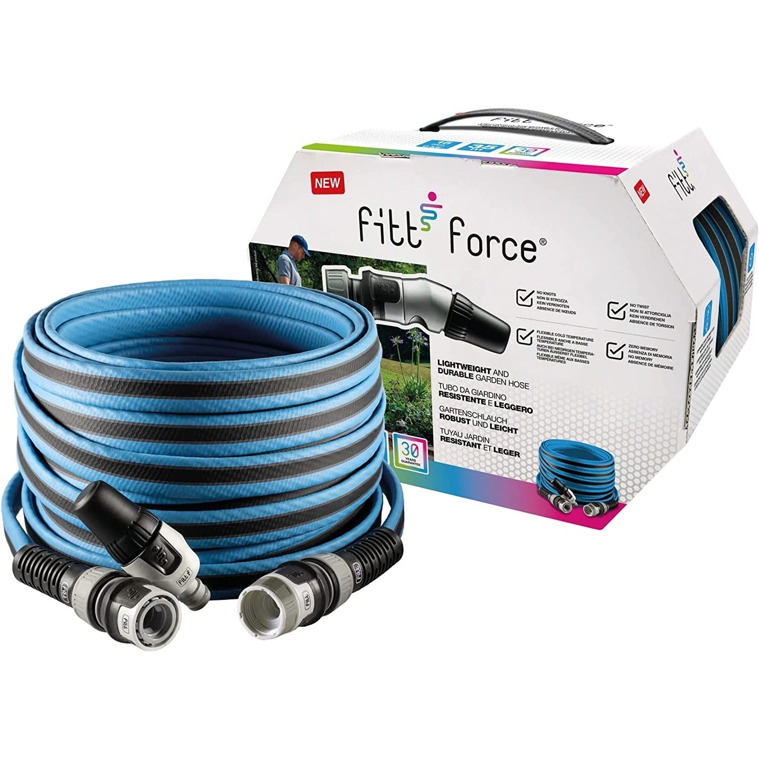 TUBO IRRIGAZIONE FORCE GREY/LIME 1/2" 15M.