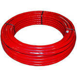 TUBO MULTISTRATO ROSSO 25M D.16MM RIVESTITO