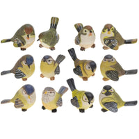 UCCELLINO DECORATIVO 12CM IN RESINA IN 12 MODELLI