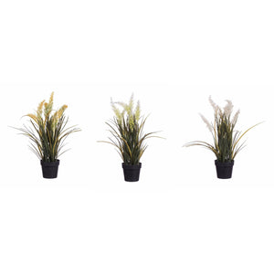 VASO CON FIORI D.11XH42CM IN 3 COLORI